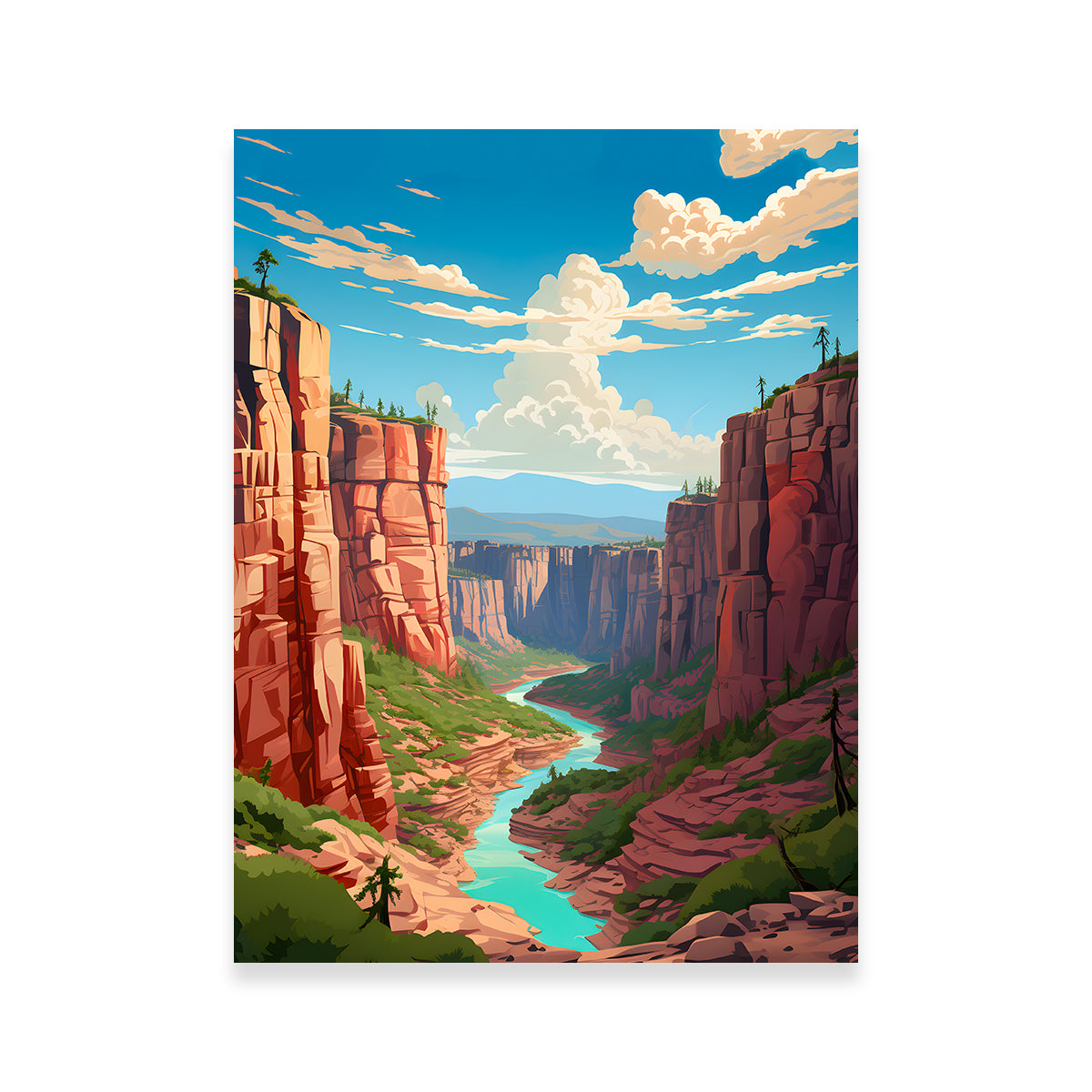 Stunning Grand Canyon - Arizona Wall Art by Valth Graphics