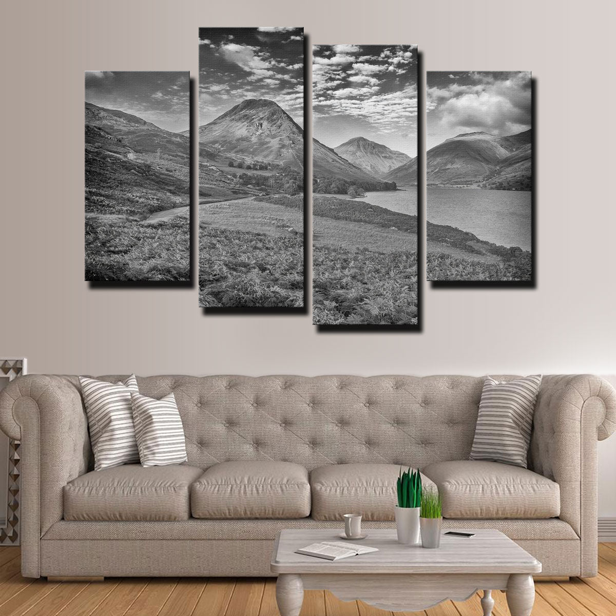 Stunning Grey Peaks Wall Art by Mike Cotton
