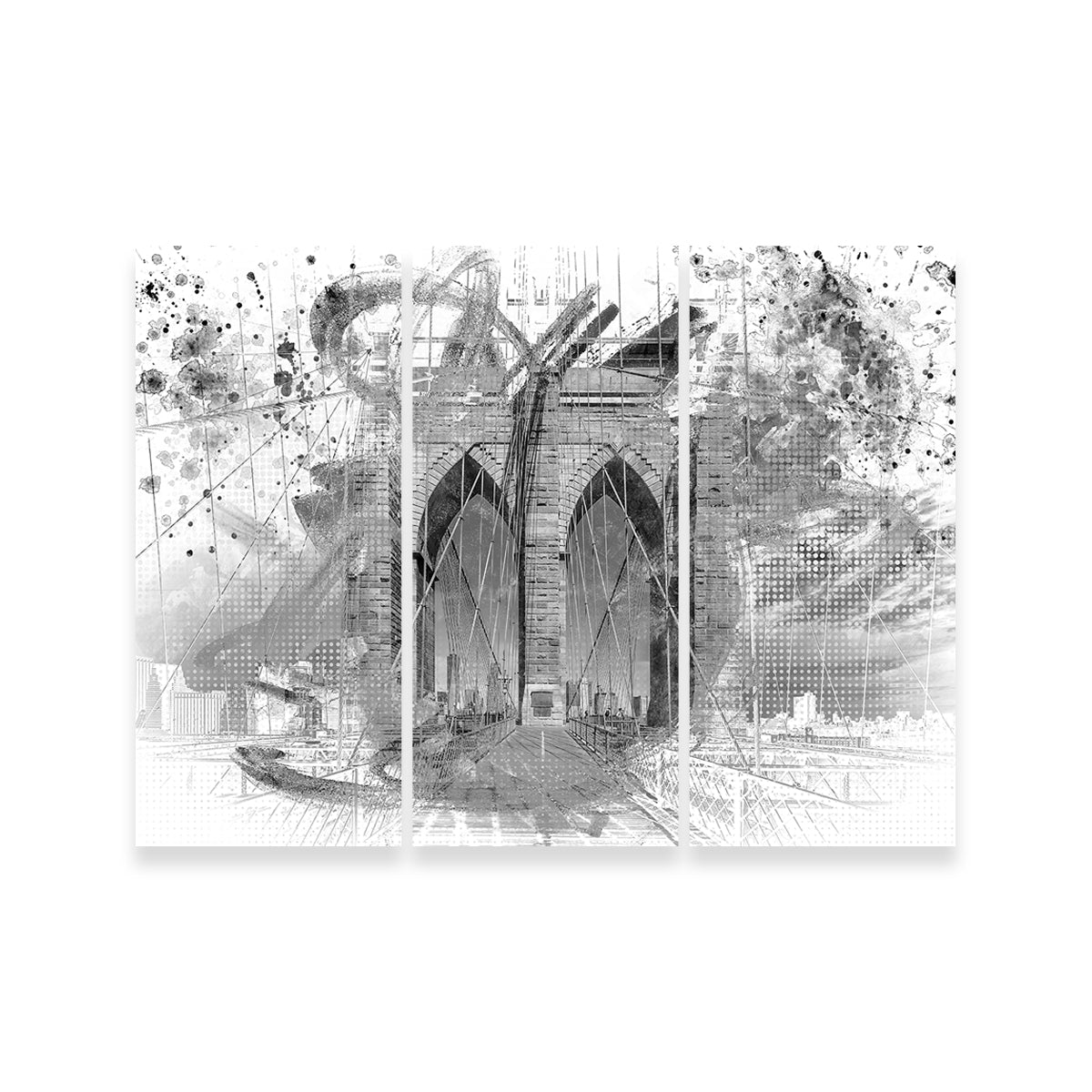 Stunning City Art Brooklyn Bridge Wall Art by Melanie Viola