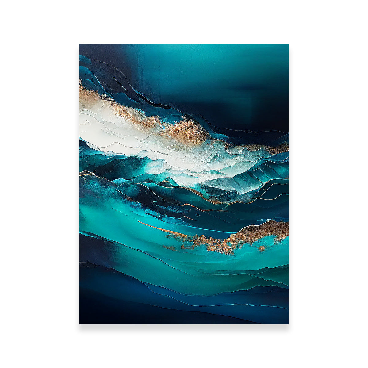 Stunning Coastal Abstract Series 3 Wall Art by Jennifer Hotai