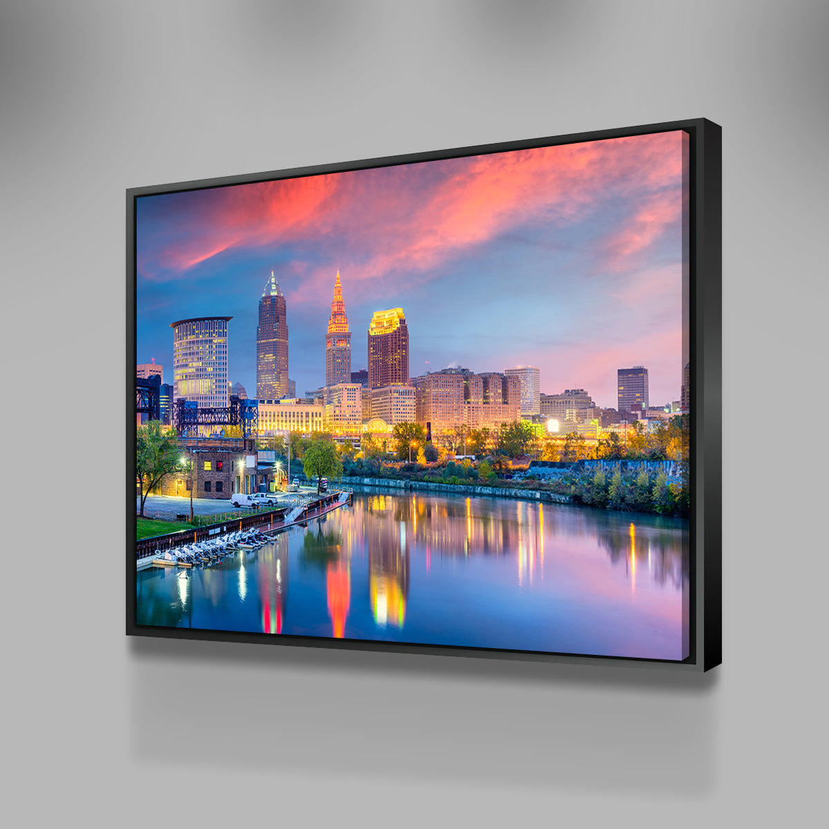 Stunning Cleveland Skyline Wall Art - Museum Quality Canvas Prints