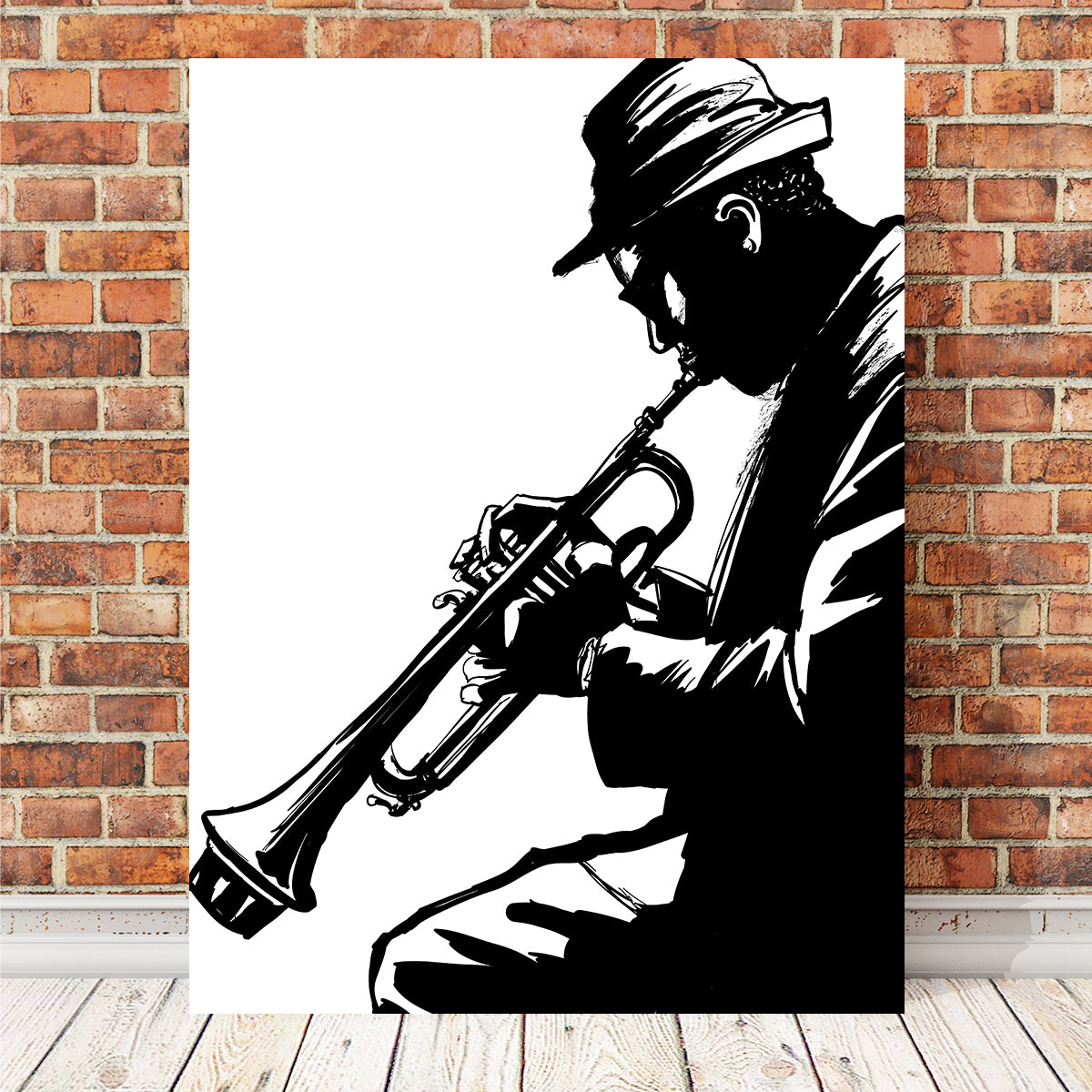 Stunning Jazz Trumpet Player Wall Art for Your Home Decor