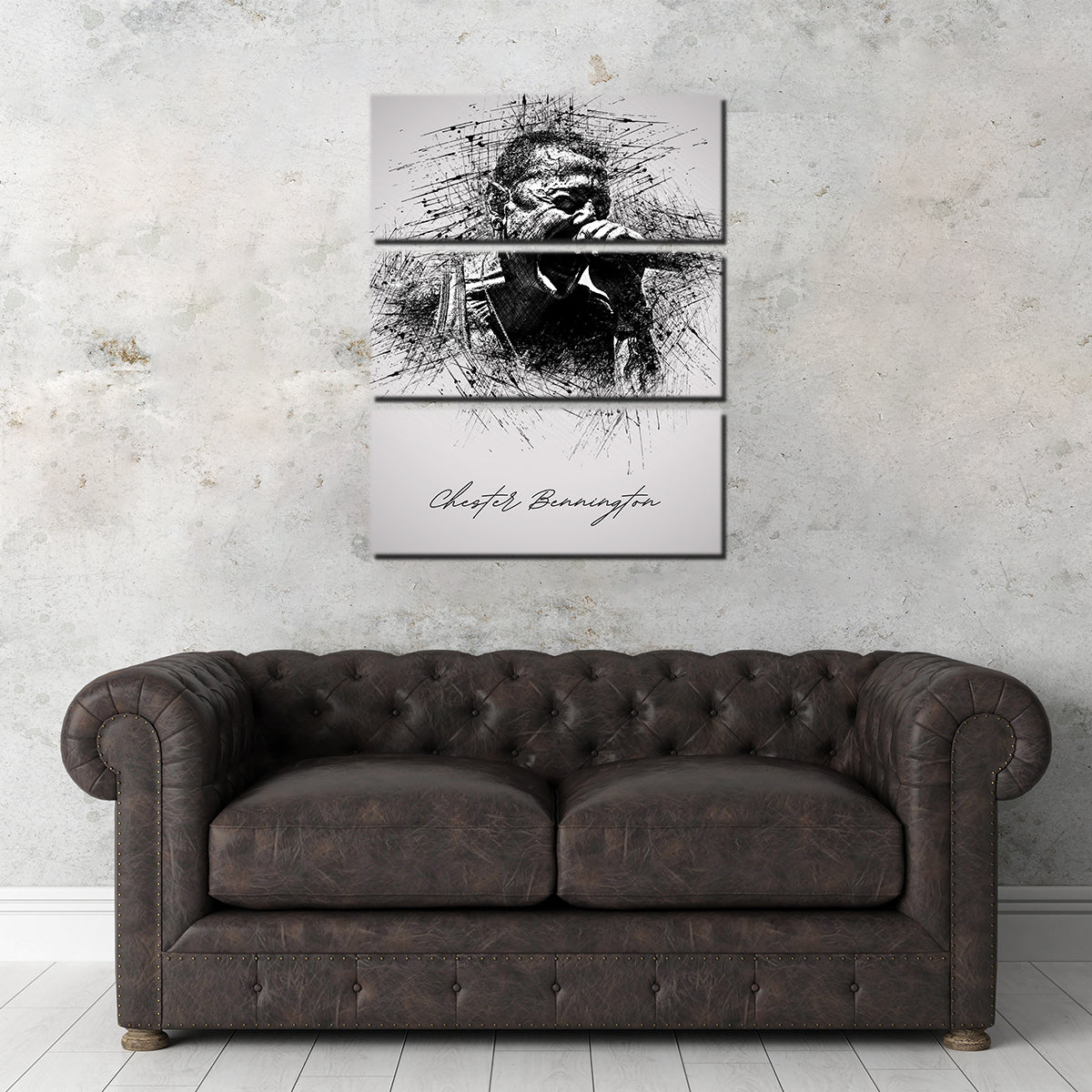 Chester Bennington Iconic Scream Wall Art for Home Decor