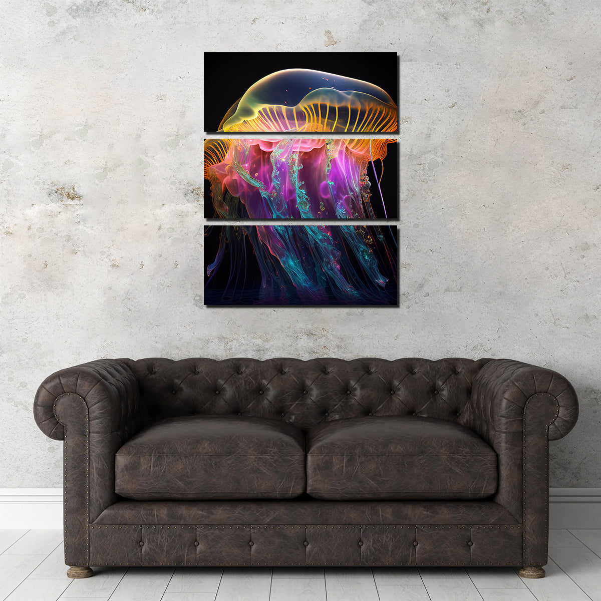 Stunning Glowing Jellyfish Wall Art by Jennifer Hotai