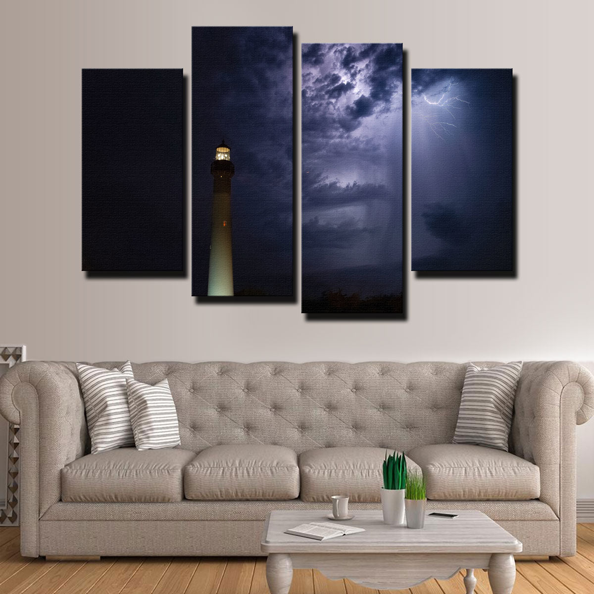 Stunning Light Storm Wall Art by Dennis Maida