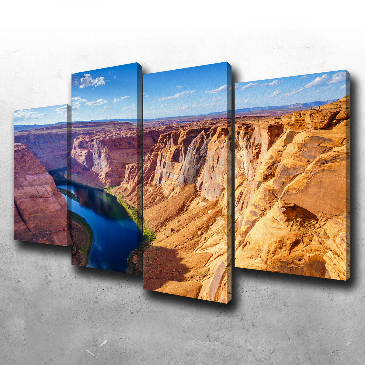 Stunning Grand Canyon with Colorado River Wall Art - Museum Quality