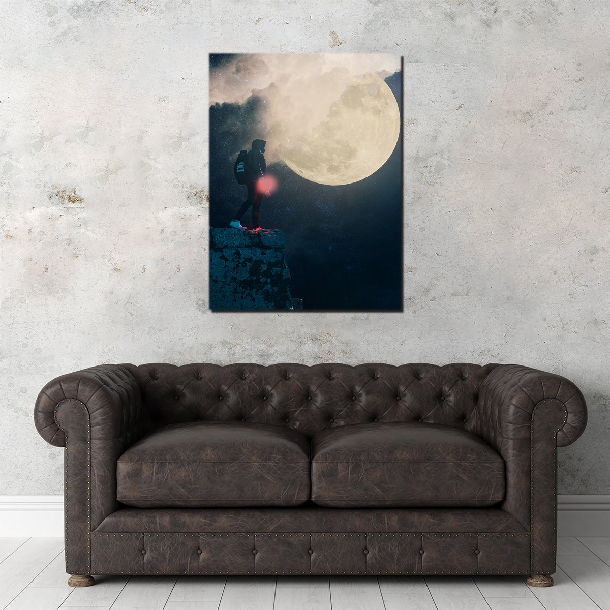 Enchanting Look At The Moon Wall Art by RAPart