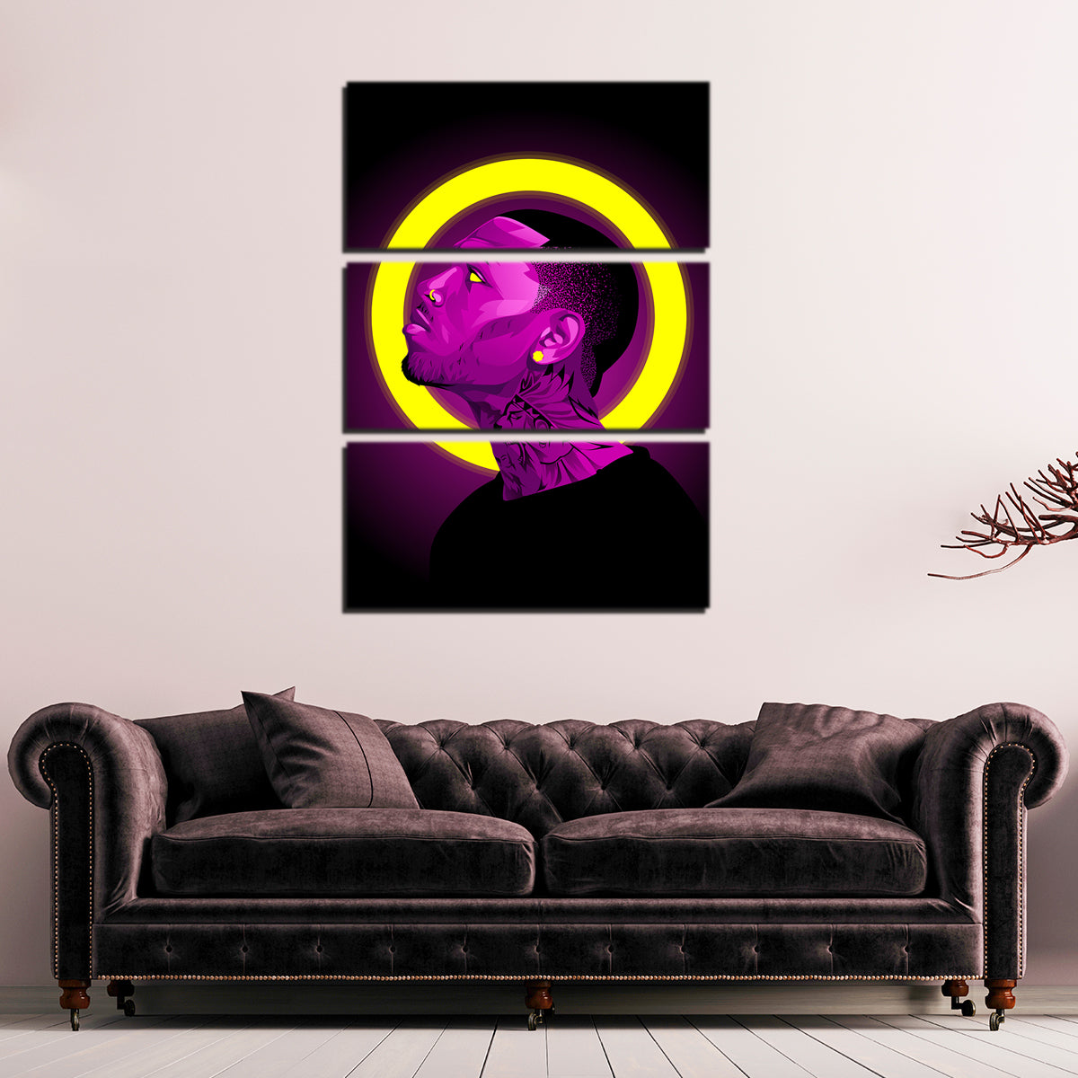 Stunning Chris Brown Wall Art by Tovu Yovi