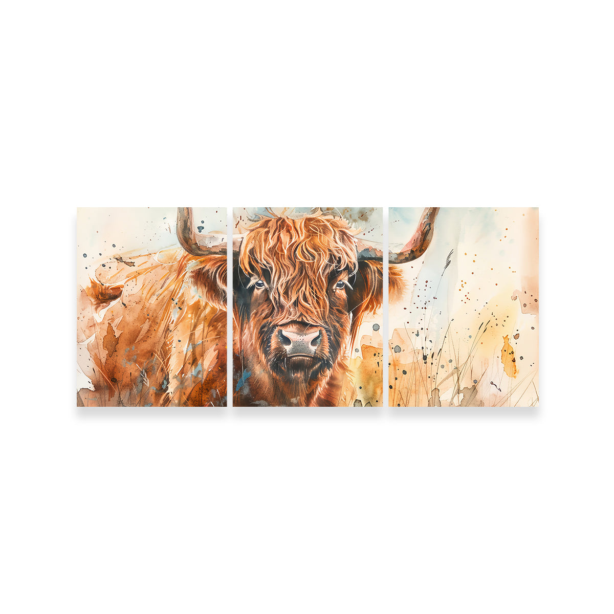 Stunning Grazing Highland Bull Wall Art for Your Home Decor