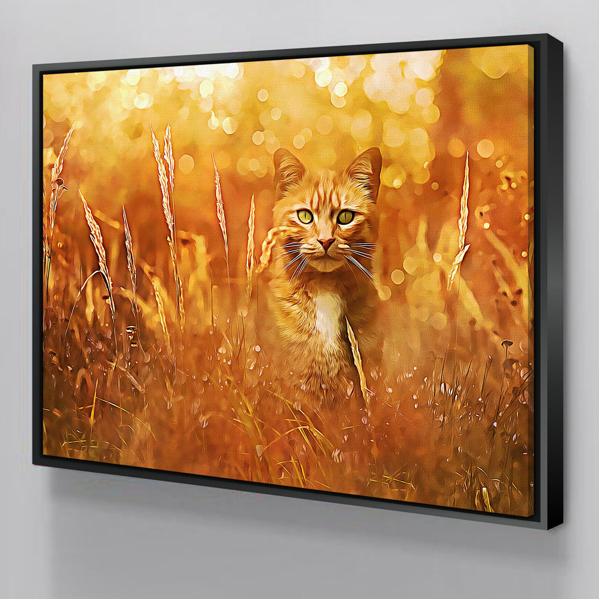 Charming Little Tiger In The Grass Wall Art by Denise Dundon