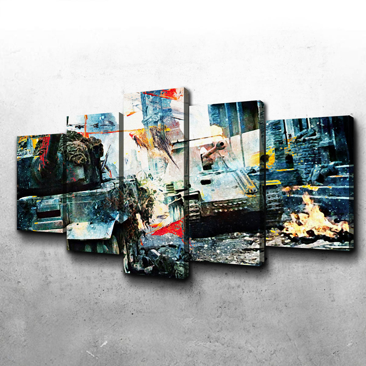 Epic Tank Battle Wall Art for Stunning Decor