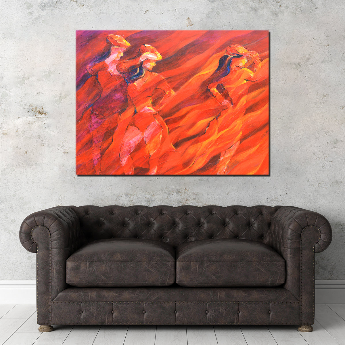Stunning Salsa Over Charcoal Wall Art by Gerry Segismundo