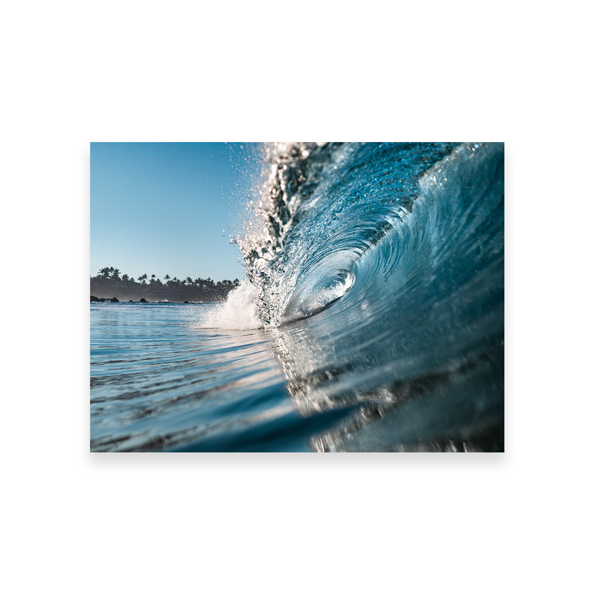 Stunning Blue Wave Wall Art by Lucas Moore