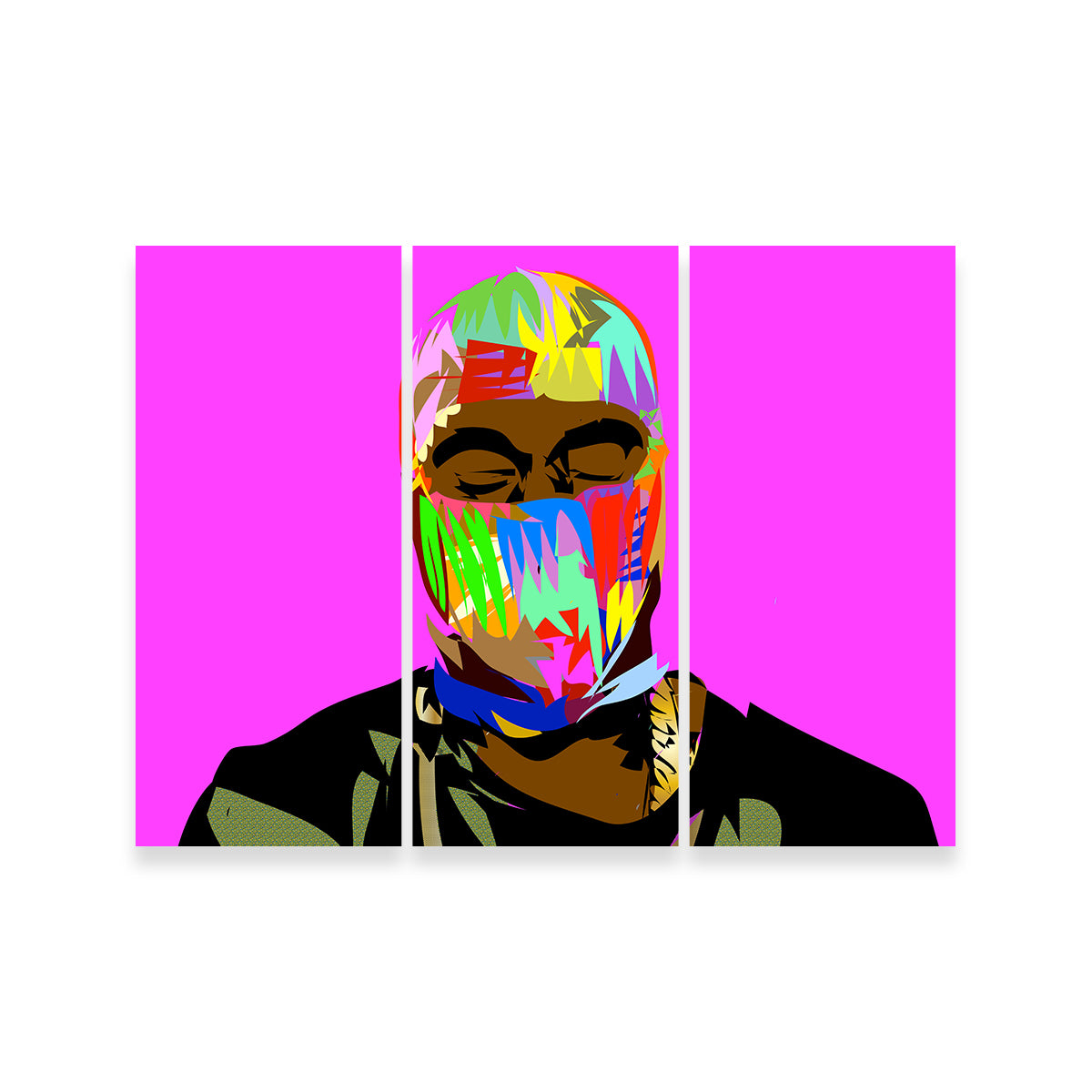 Stunning Yay Mask Wall Art - Handmade Museum-Quality Canvas Print