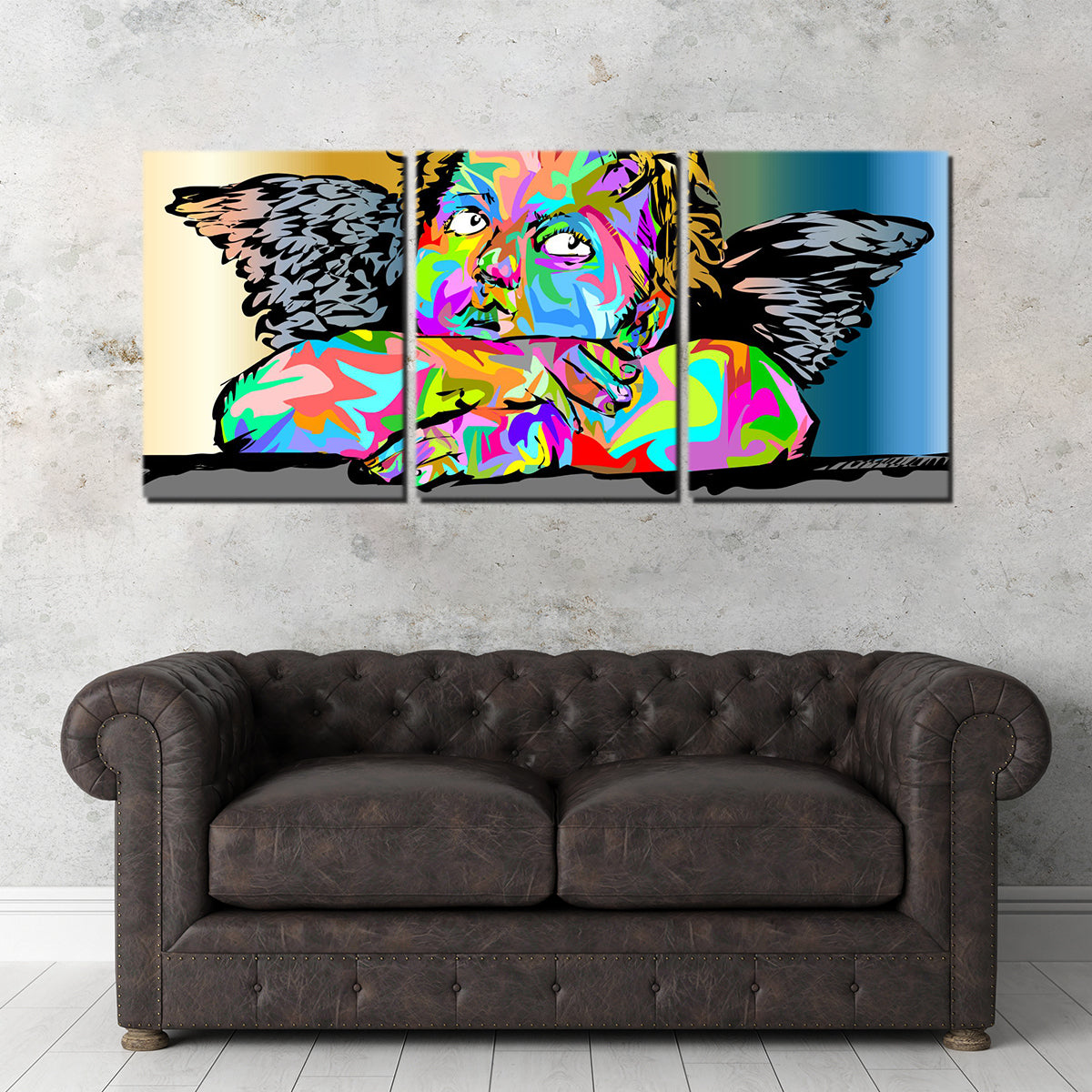 Exquisite Cherub Wall Art - Handmade with Sustainable Materials