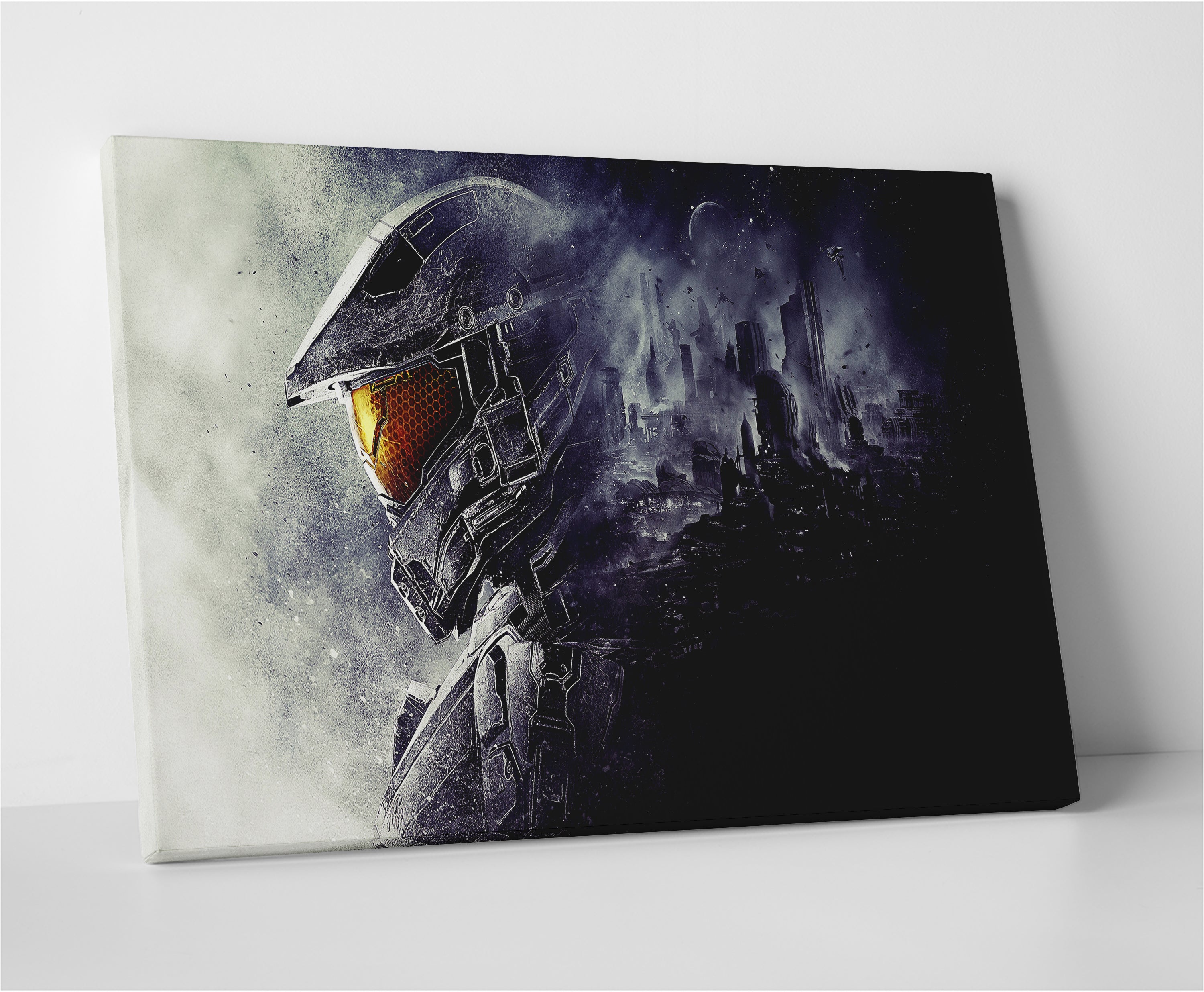 Halo Master Chief Stunning Panoramic Wall Art for Gamers