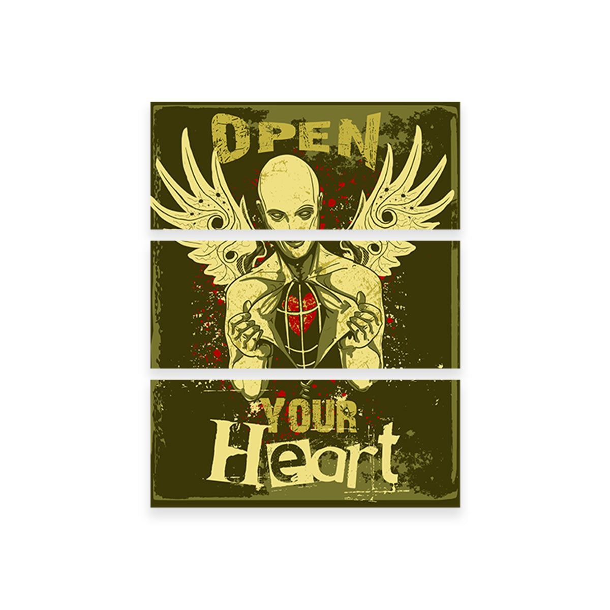 Exquisite Open Your Heart Wall Art for Home Decor