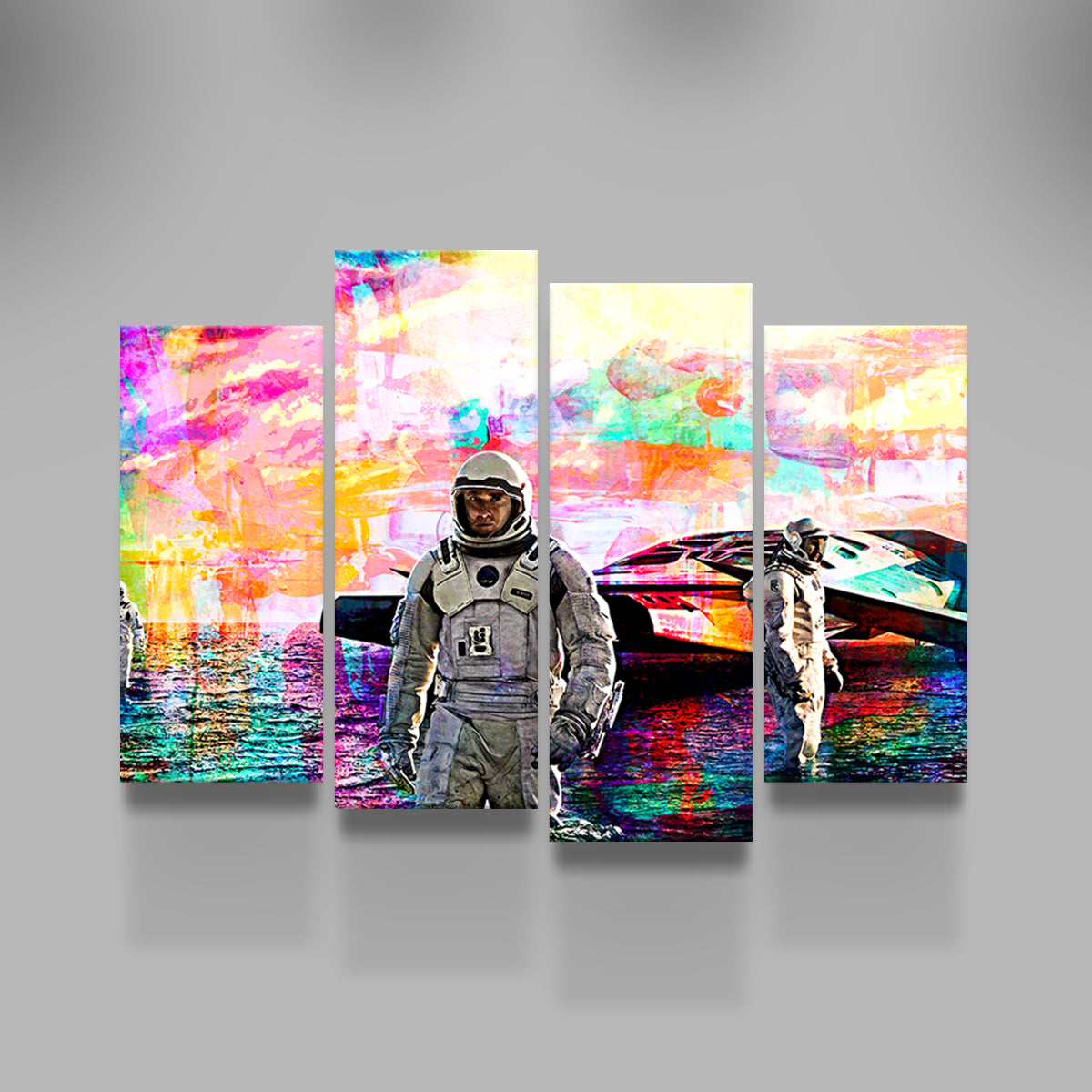 Stunning Interstellar Water Landing Wall Art for Home Decor