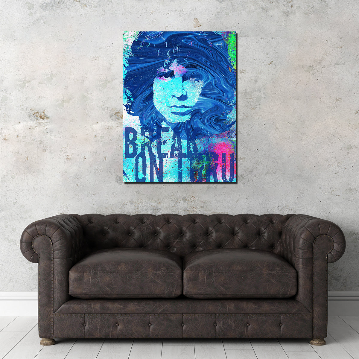 Jim Morrison Break on Thru Wall Art - Stunning Museum-Quality Canvas Print