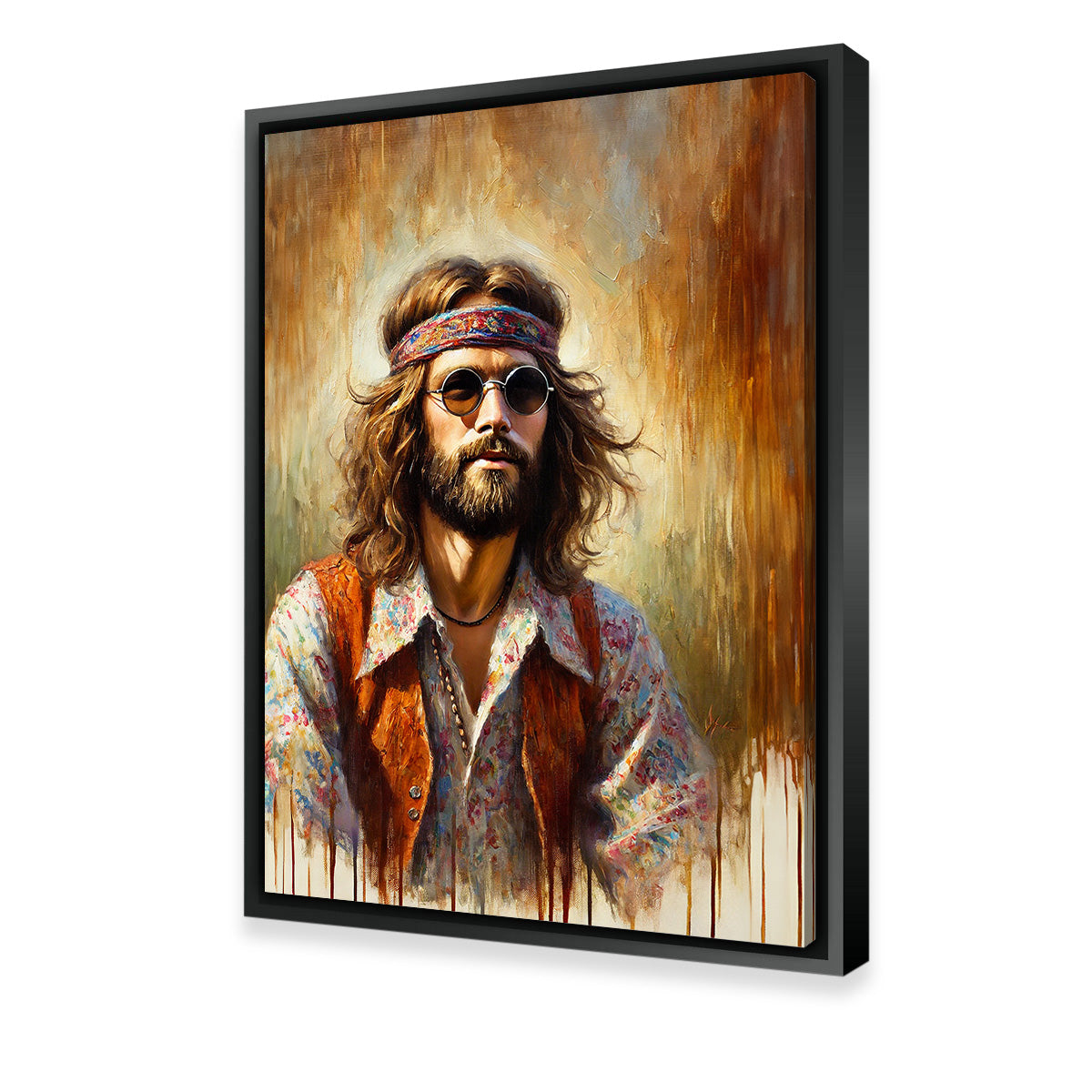 Unique A Hippie Man Wall Art for Stunning Home Decor
