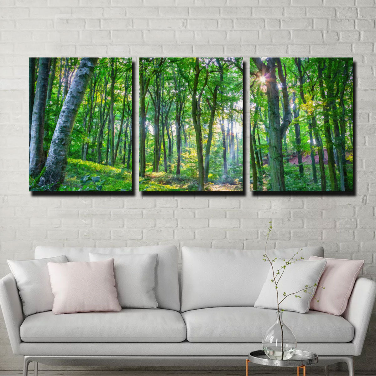 Gorgeous Emerald Forest Wall Art by Denise Dundon