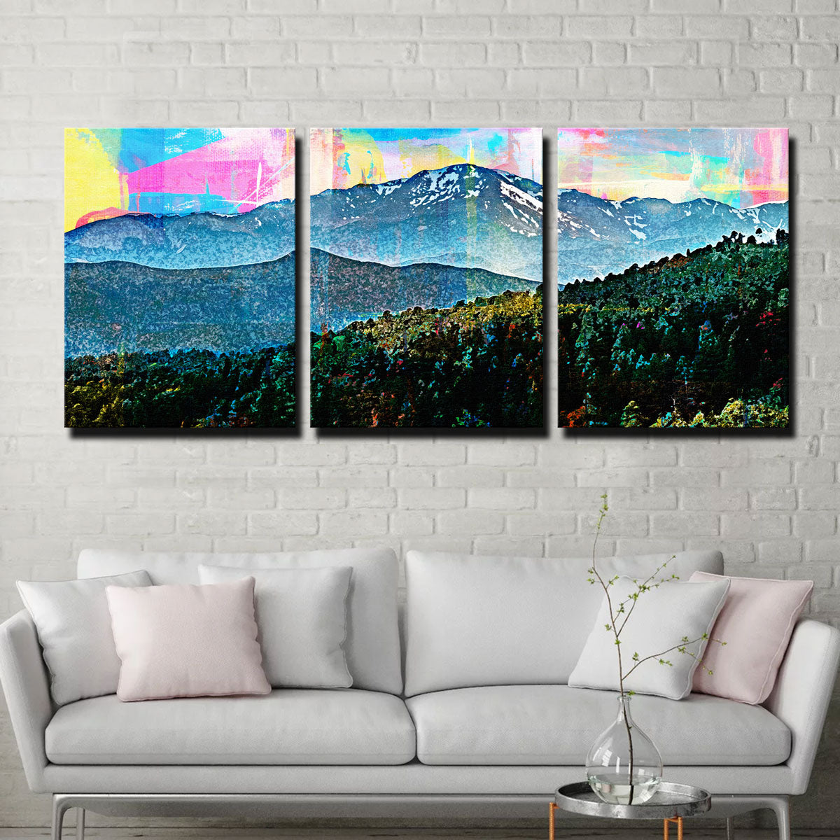 Stunning Abstract Pikes Peak Wall Art for Your Home Decor