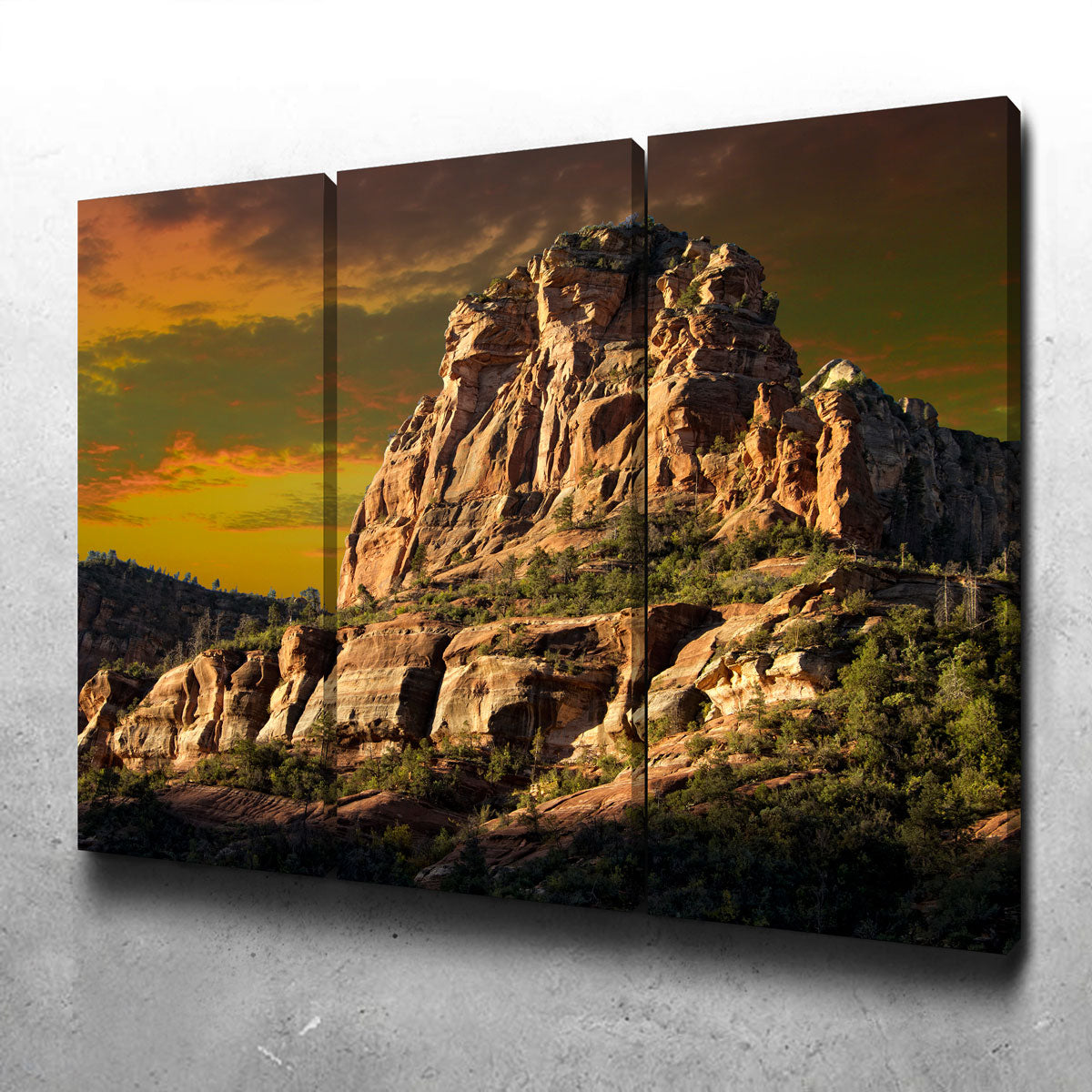 Stunning Red Rock Mountain in Sedona Wall Art for Your Home Decor