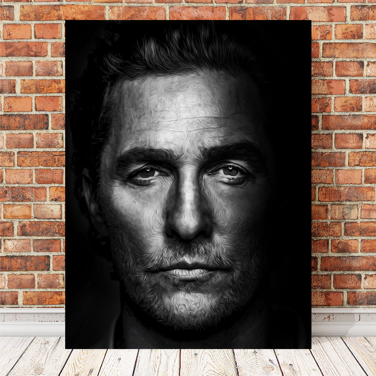 Captivating Portrait True Detective Wall Art by George Sorin