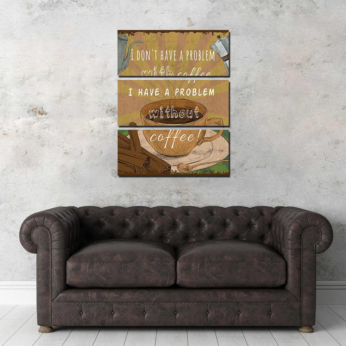 Stylish Coffee Problems Wall Art for Your Home Decor