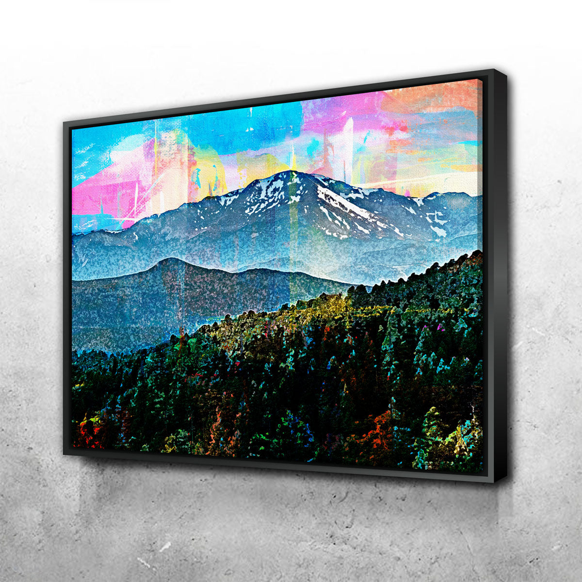Stunning Abstract Pikes Peak Wall Art for Your Home Decor