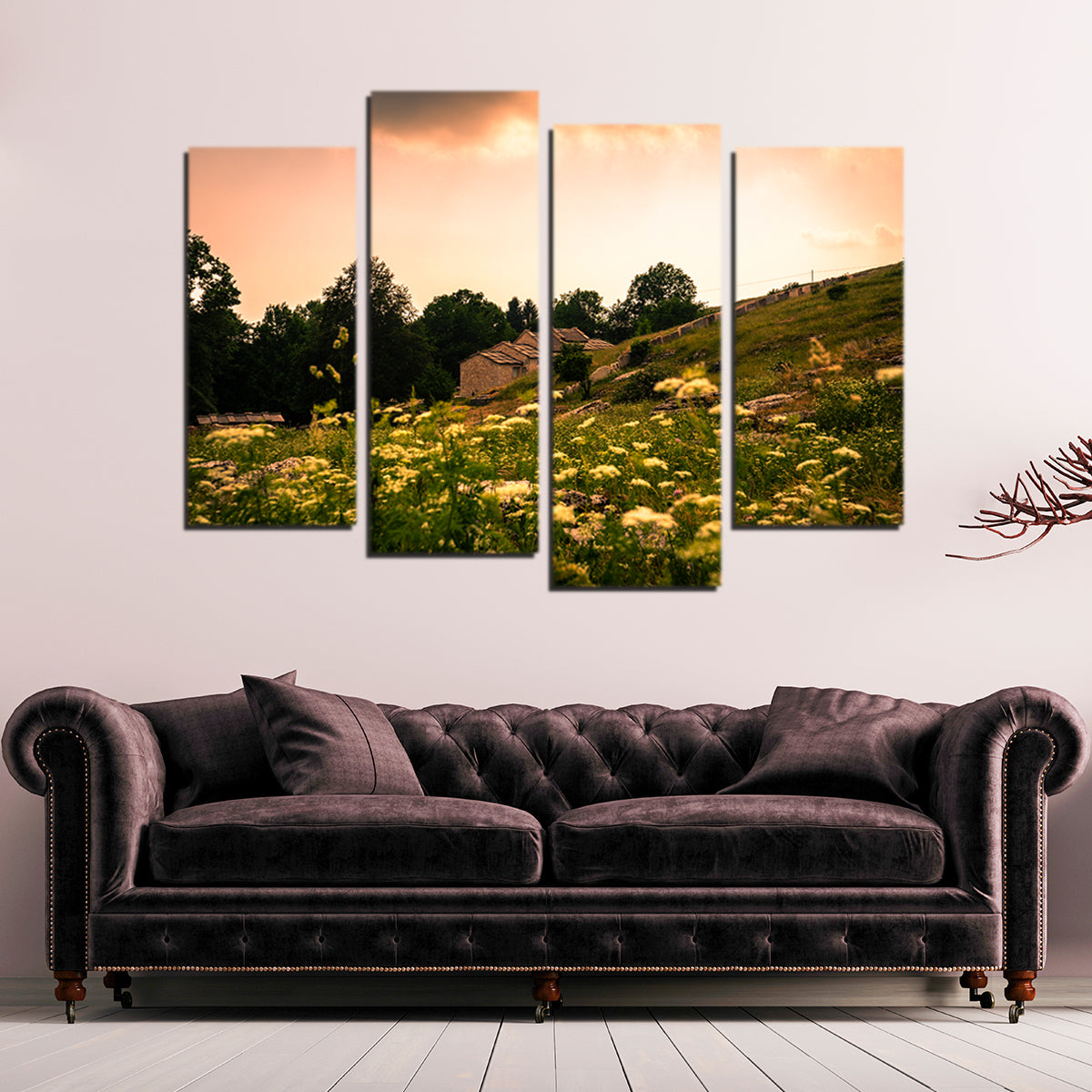 Stunning A Village on the Mountains Wall Art by Stefano Baltieri