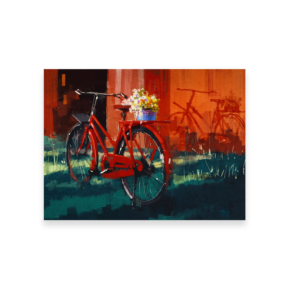 Exquisite Vintage Bicycle Wall Art Painting