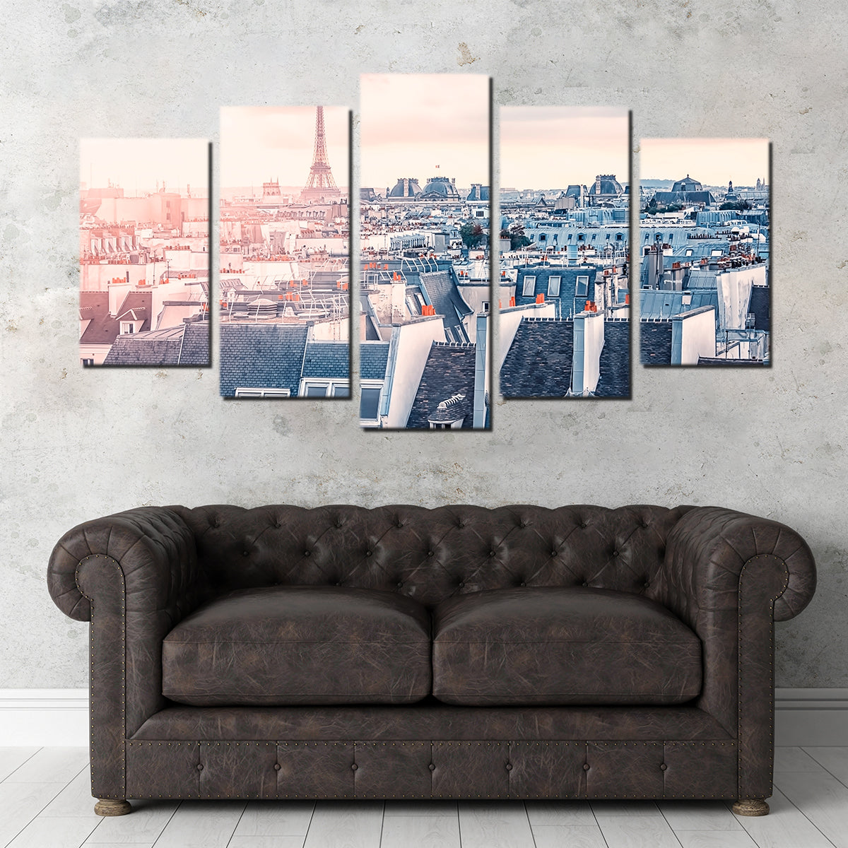 Exquisite Paris Roofs Wall Art for Home Decor