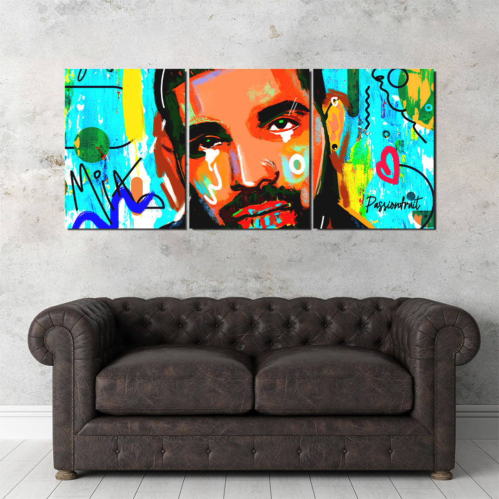 Unique Drake Graffiti Wall Art by Studiodtalk