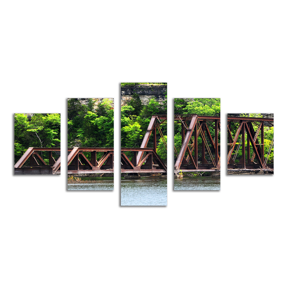 Gorgeous Ozarks Railway Bridge Wall Art for Stunning Home Decor