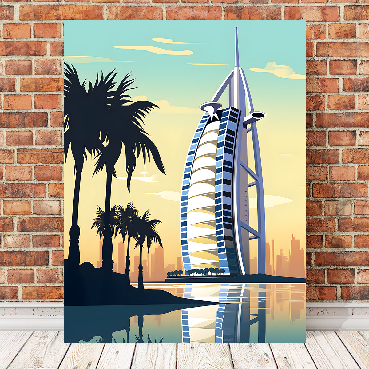 Exquisite Dubai - Burj Al Arab Wall Art by Valth Graphics