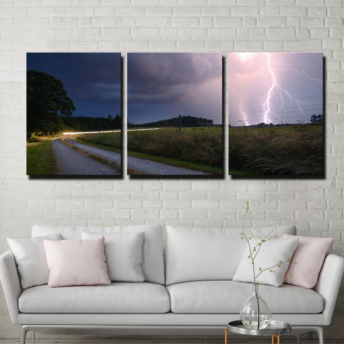 Eye-Catching Purple Strike Wall Art by Lucas Moore