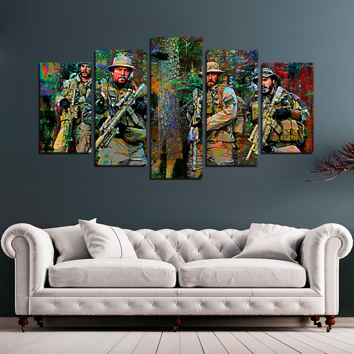Lone Survivor Crew Wall Art - Premium Kiln - Dried Pine Framed Canvas