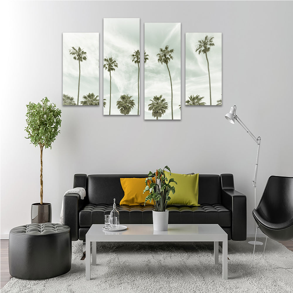 Stunning Palm Trees and Clouds Wall Art by Melanie Viola