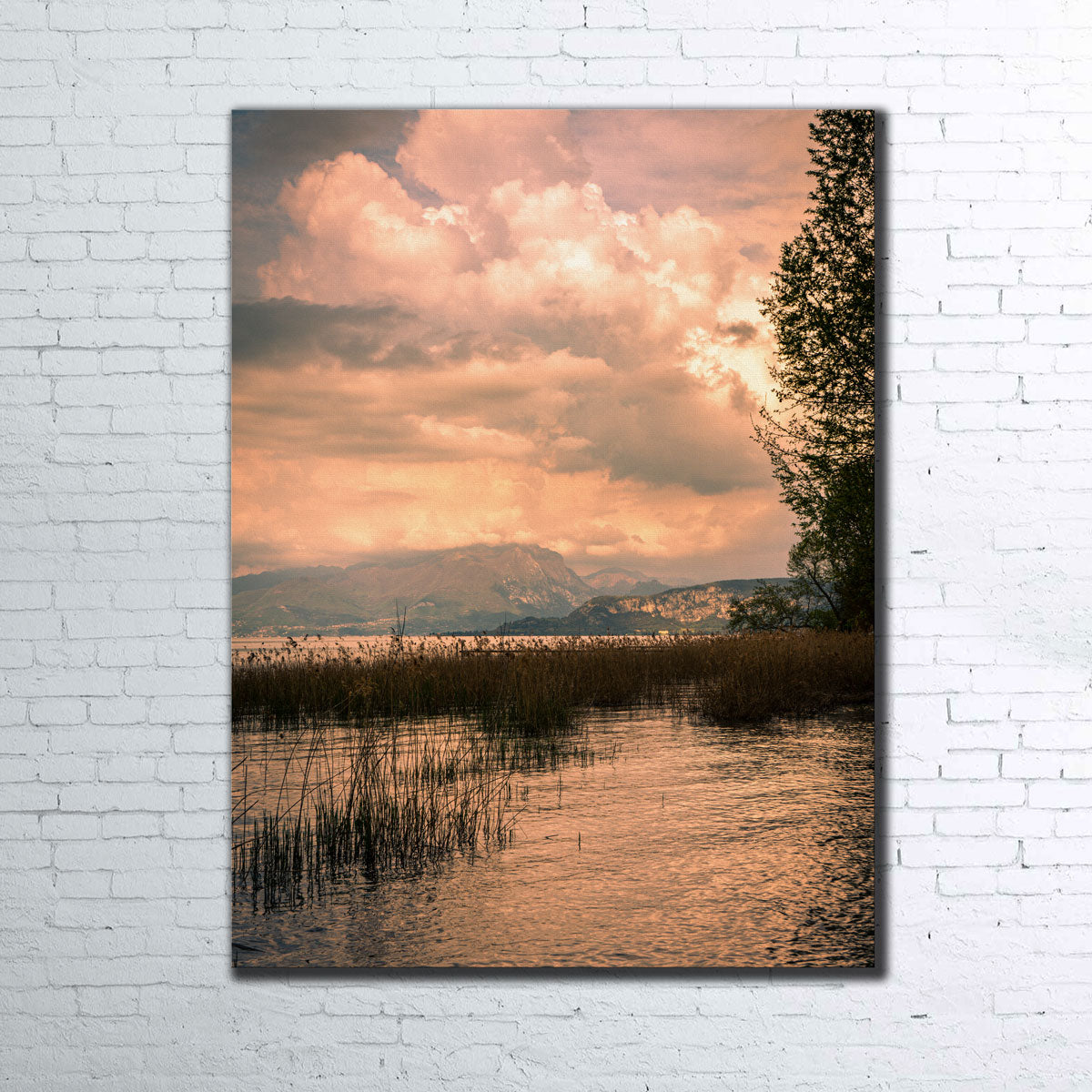 Stunning Stefano Baltieri's Lake Painting Wall Art