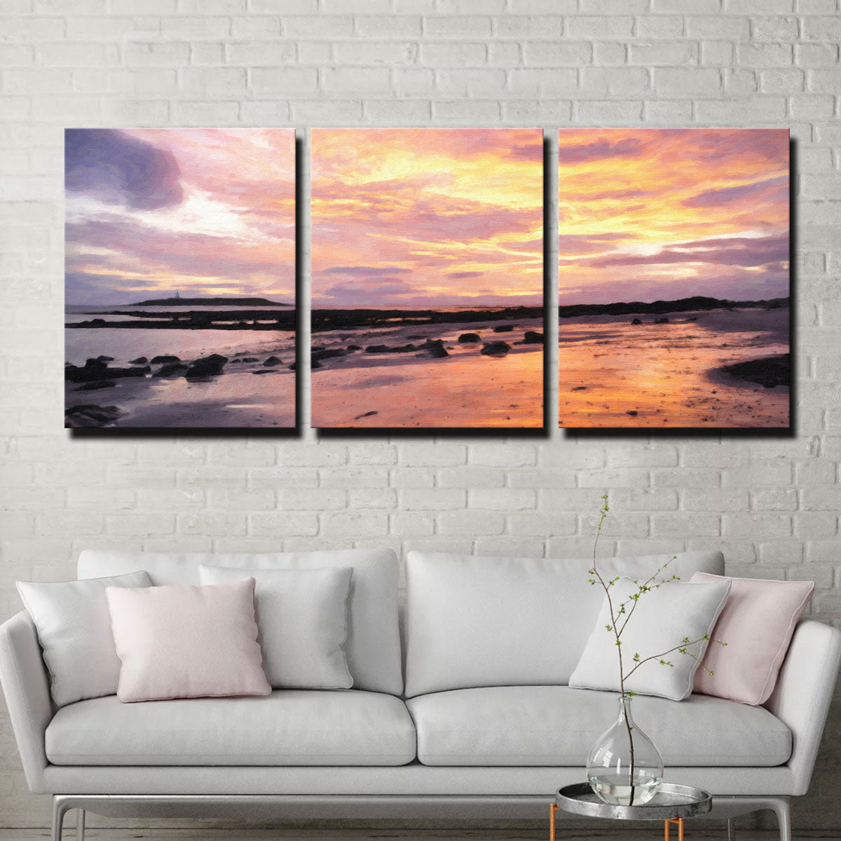Stunning Soft Golden Sunrise Wall Art by Denise Dundon