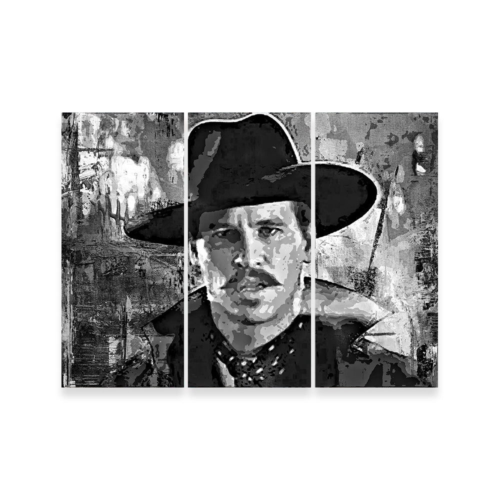 Stunning Doc Holliday Grayscale Wall Art for Home Decor