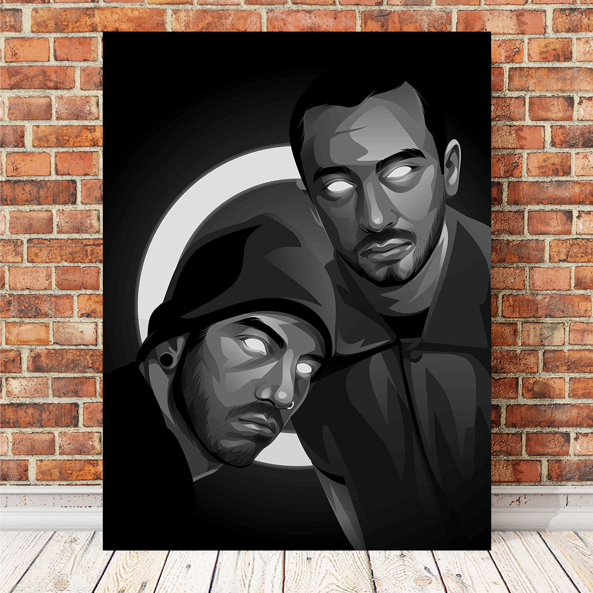 Stunning Grayscale Twenty One Pilots Wall Art for Your Home Decor