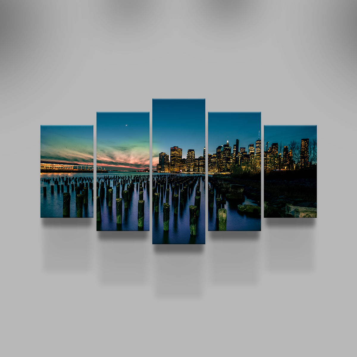 Stunning Dumbo Pier Wall Art by Charity Dos Santos
