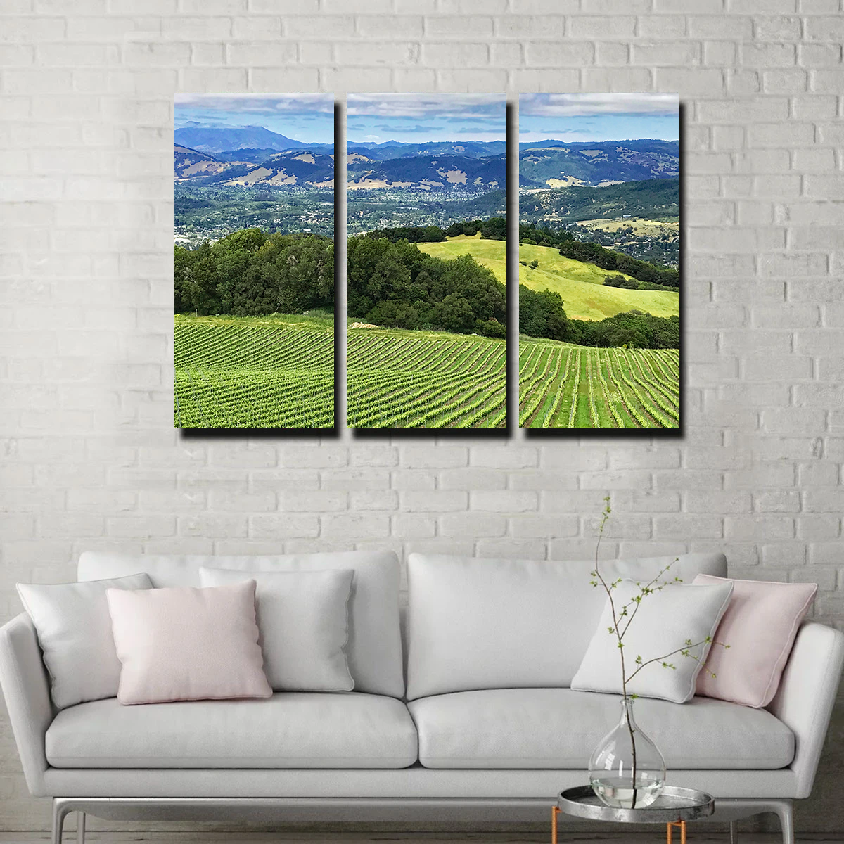 Stunning Rolling Hills and Vineyards of Sonoma County Wall Art for Your Home Decor