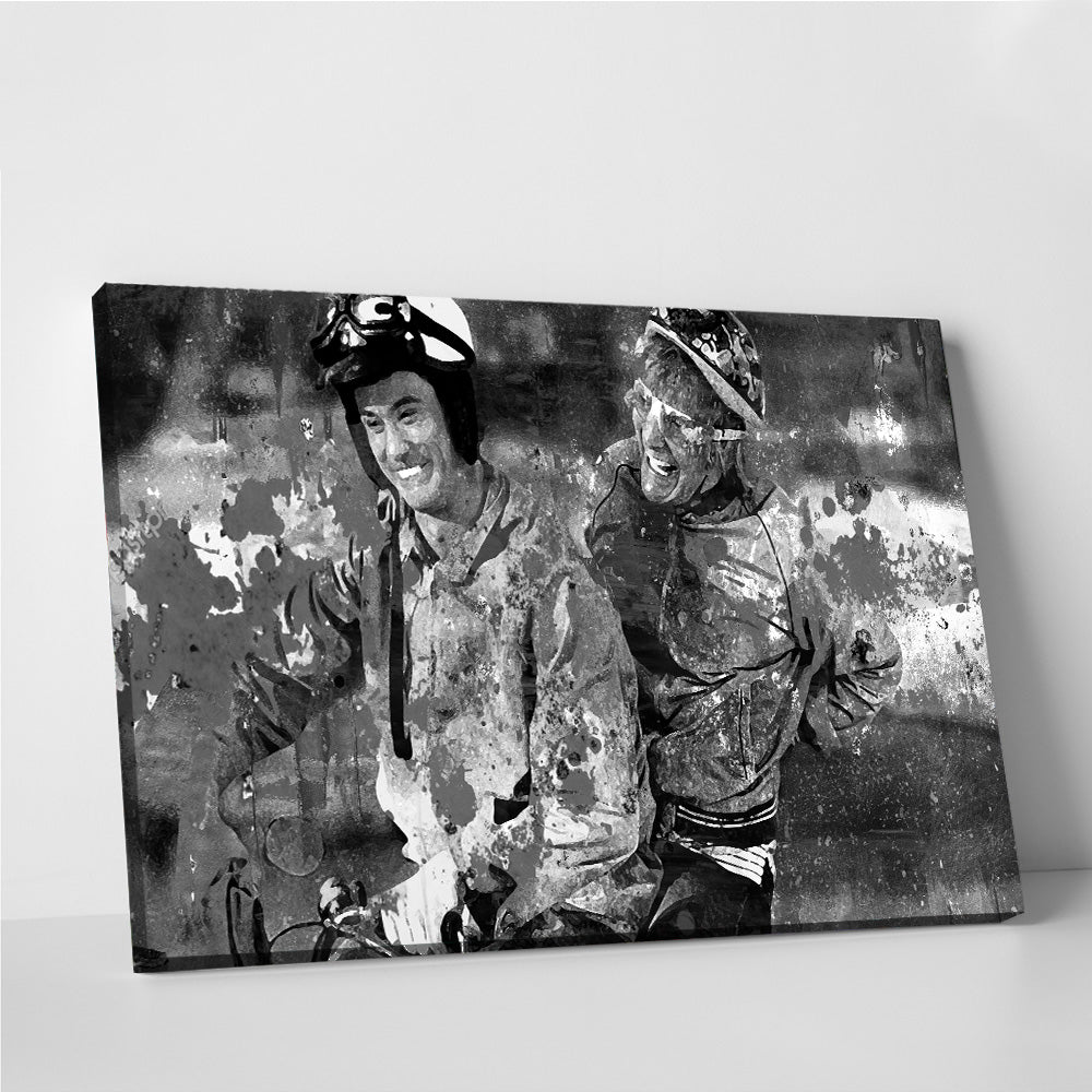 Eye - catching Dumb and Dumber Grayscale Wall Art for Stunning Decor