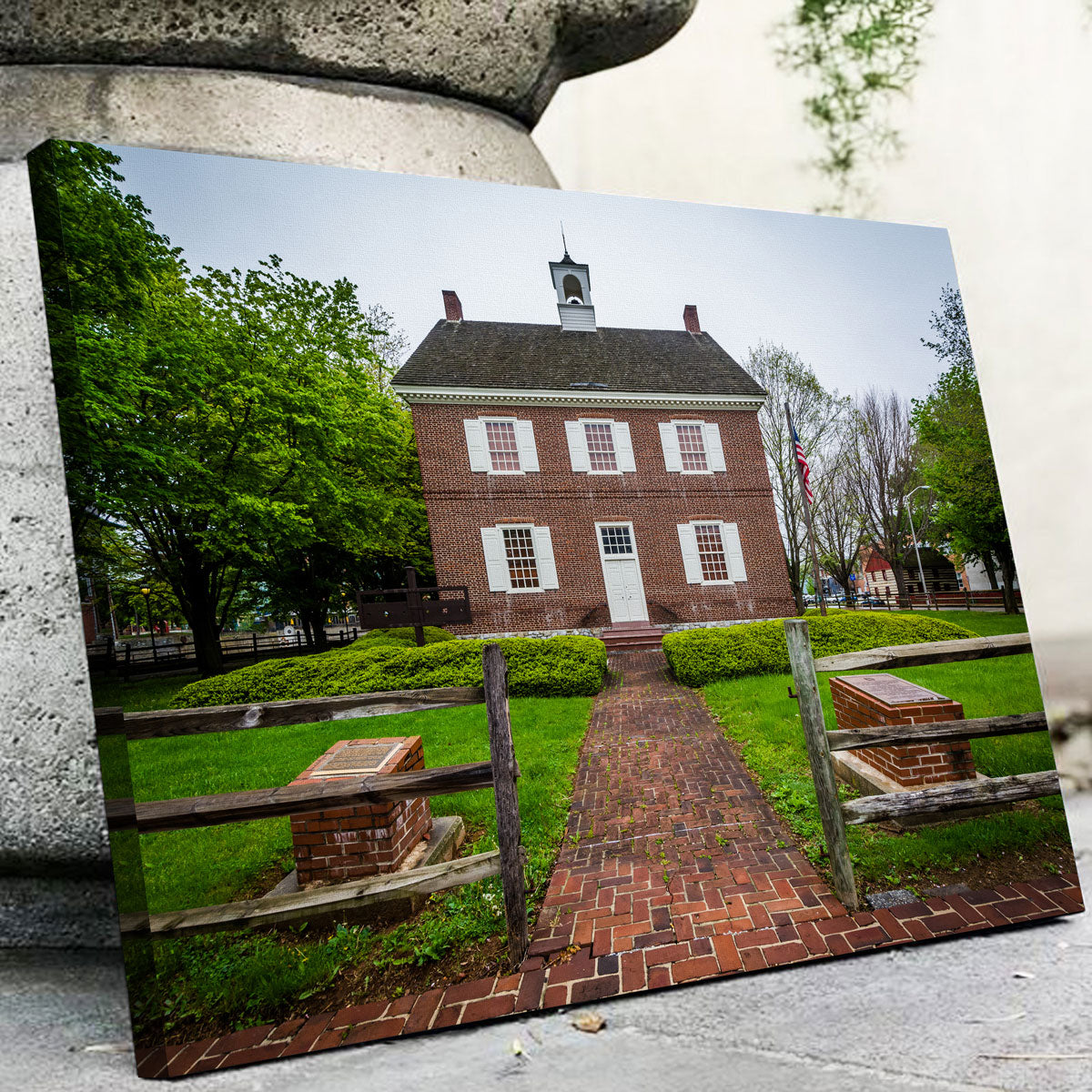 Stunning Colonial Courthouse Wall Art - Museum-Quality Canvas