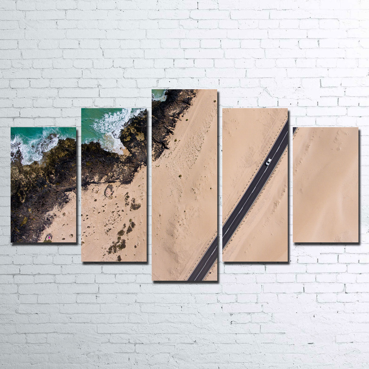 Exquisite Road and Sand Wall Art by Karolis Janulis