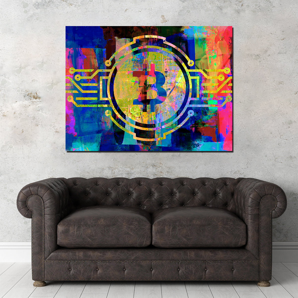 Unique Bitcoin Wall Art by Stephen Chambers