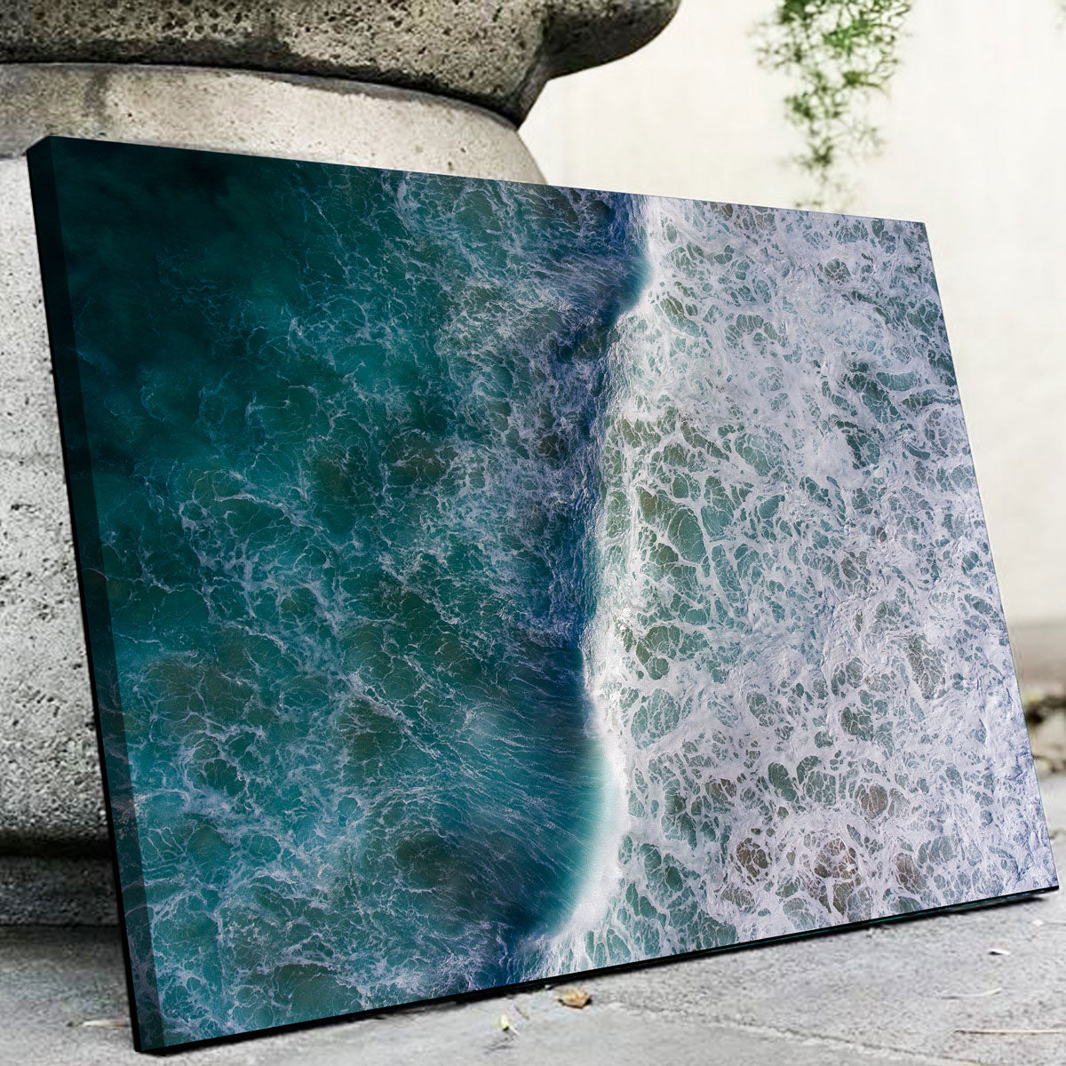 Stunning Blue Wave Wall Art by Karolis Janulis